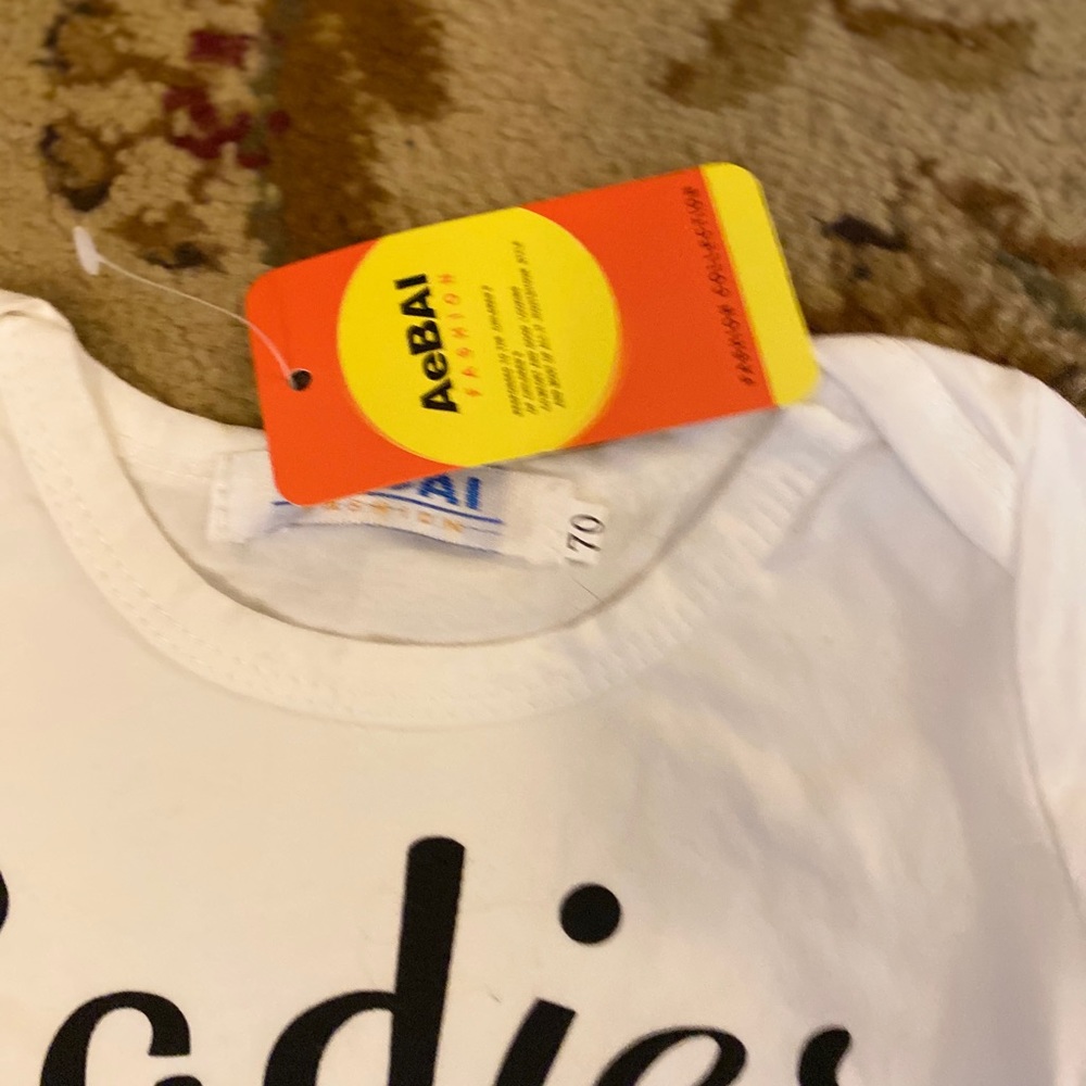 🌸 Baby Boy Shirt Ladies I Have Arrived Size 6-12 - Picture 3 of 4